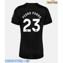 Camisa de time de futebol Tottenham Hotspur Pedro Porro #23 Replicas 2º Equipamento Feminina 2025-26 Manga Curta